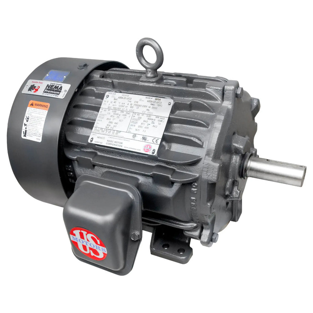 hd10p3g - 10 HP | 1180 RPM | 575 V | 3 Ph | 256T Frame | TEFC | Reversible | Three Phase | GeneralPurpose | Cat HD10P3G | Model GL24