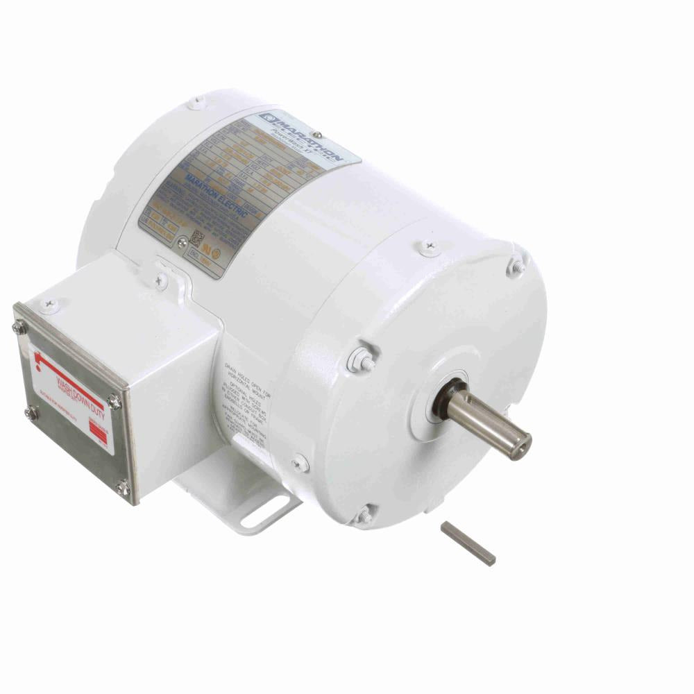 E286 Marathon Washdown Motor 0.33 HP 1725 RPM 56 Frame