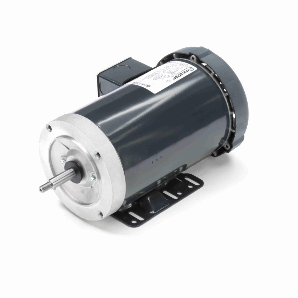 MJ065A Marathon Jet Pump Motor, 2 HP, 3450 RPM, 230/460 V, Three Phase, 56J Frame, TEFC