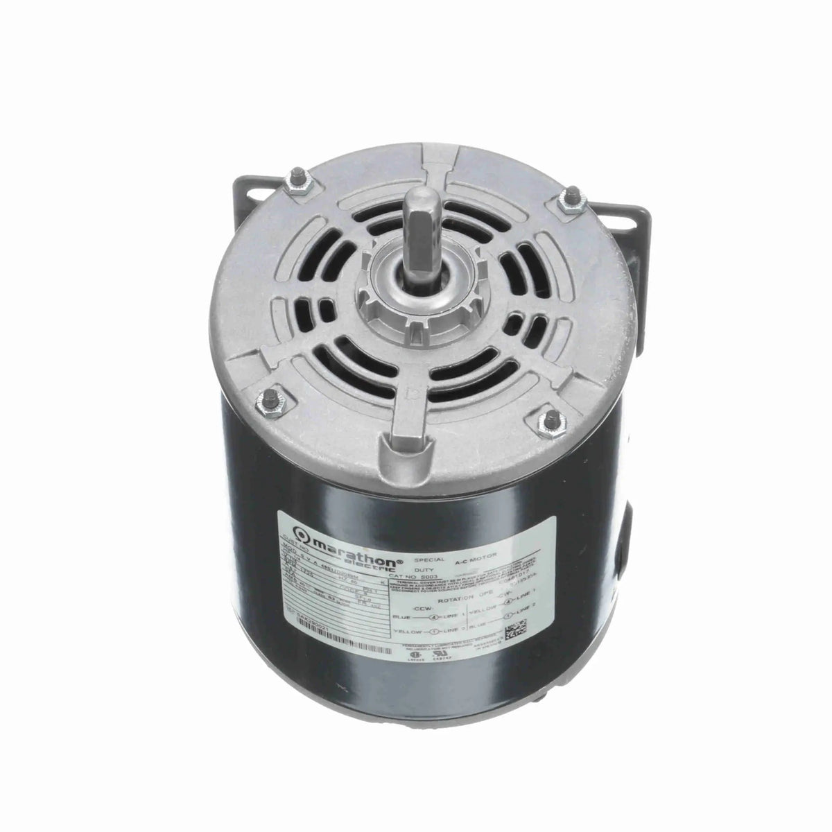 MS003 Marathon General Purpose Motor, 1/4 HP, 1725 RPM, 115 V, Single Phase, 48Z Frame, ODP
