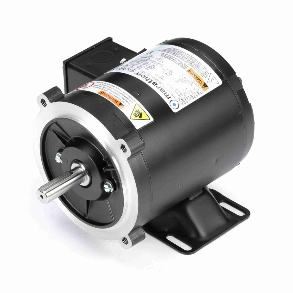 MSY003 Marathon Permanent Magnet AC Motor, 1 HP, 1800 RPM, 230/460 V, Three Phase, 56Z Frame, TENV