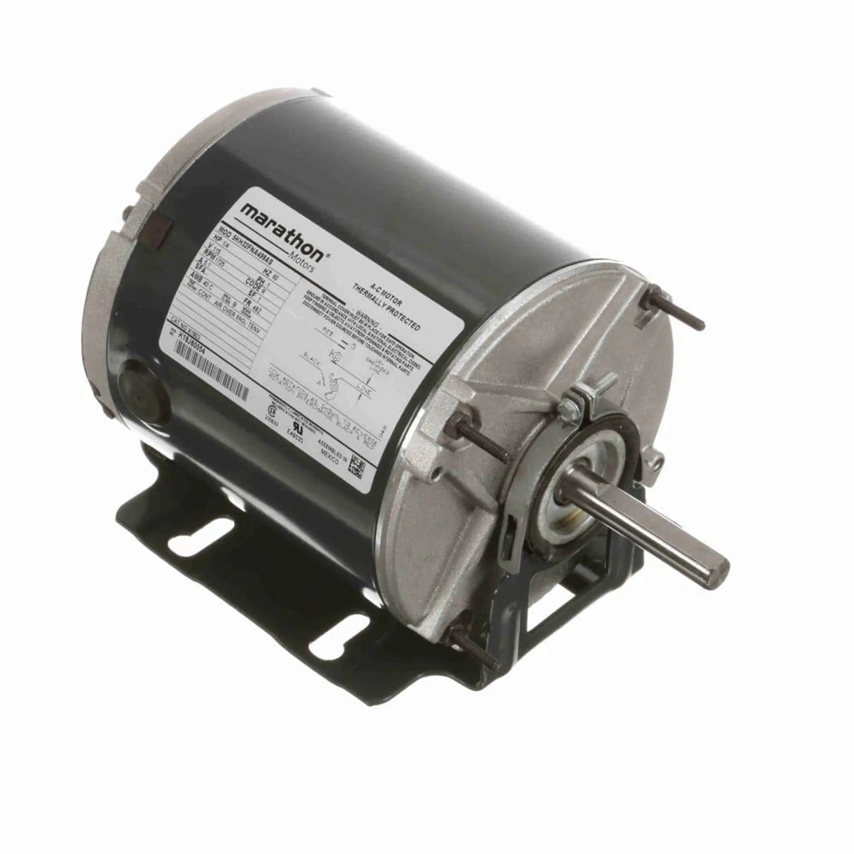 MX1903 Marathon Farm Duty Motor, 1/4 HP, 1725 RPM, 115 V, Single Phase, 48Z Frame, TENV