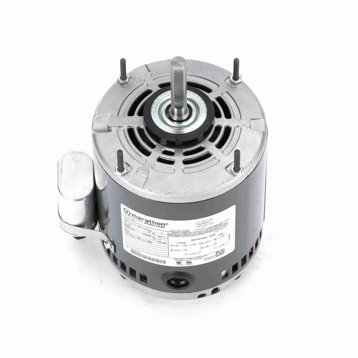 X260 Marathon General Purpose Motor - 1/6 HP - 1075 RPM - 115 V - Open Air Over