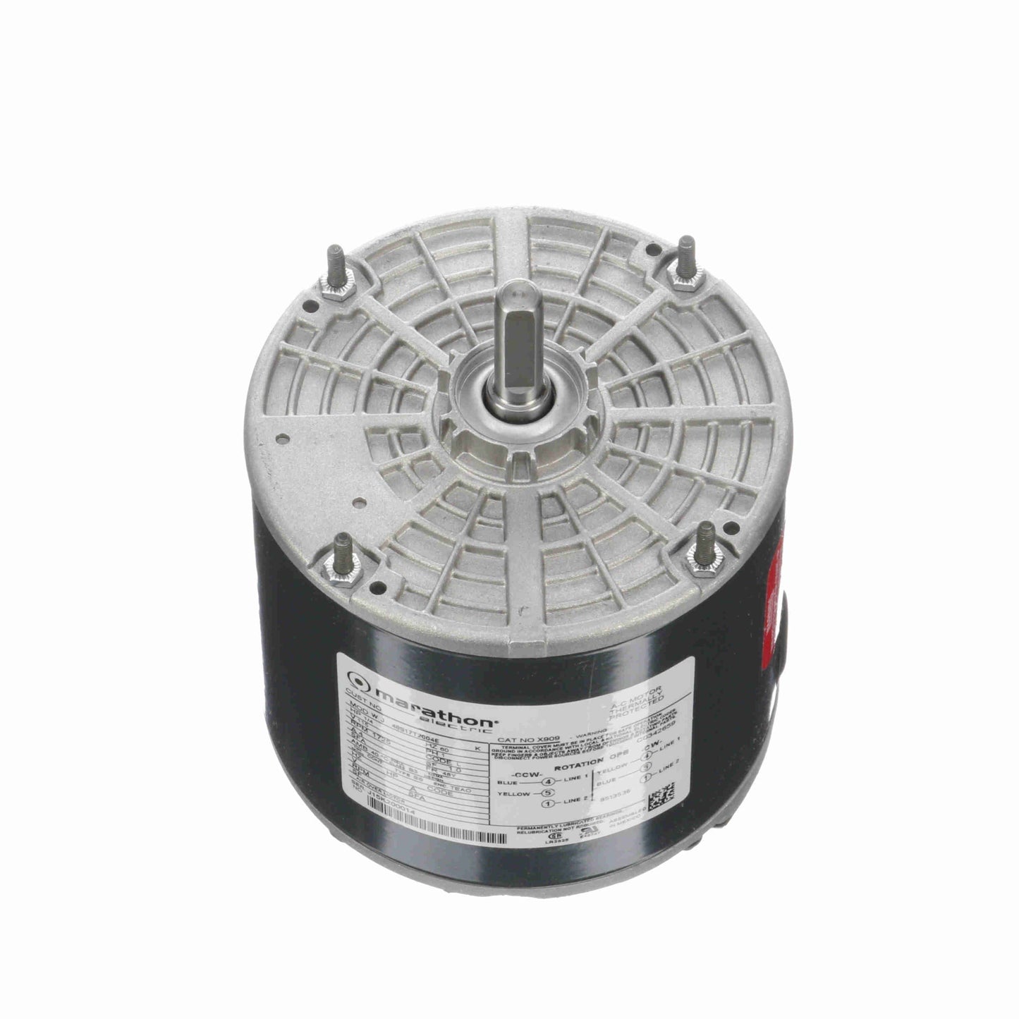 mx909 - 1/4 HP | 1725 RPM | 115 V | 1 Ph | 48Y Frame | TEAO | Reversible | Split Phase | Farm Duty | Cat X909 | Model 048S17T2004