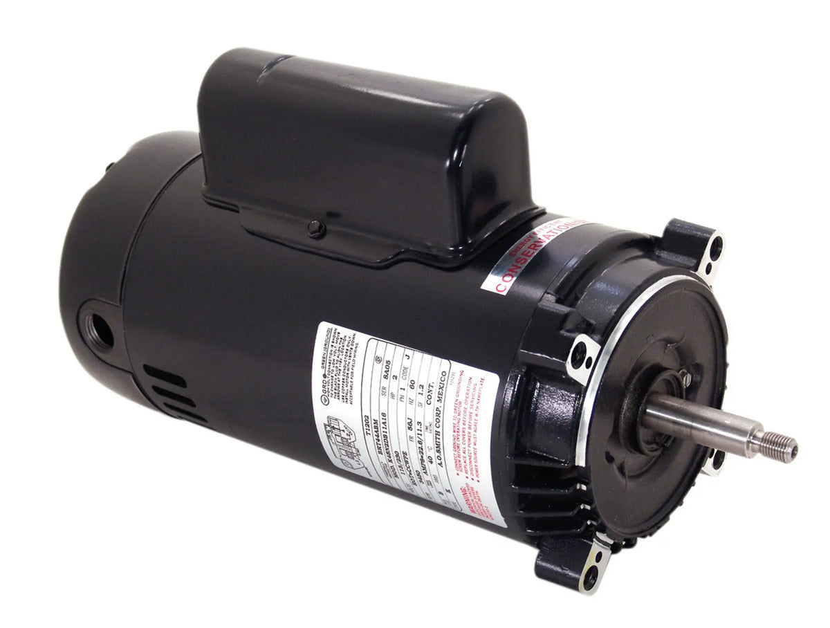 T1202 Century Pump Motor, 2 HP, 3450 RPM, 115/230 V, Single Phase, 56J Frame, ODP
