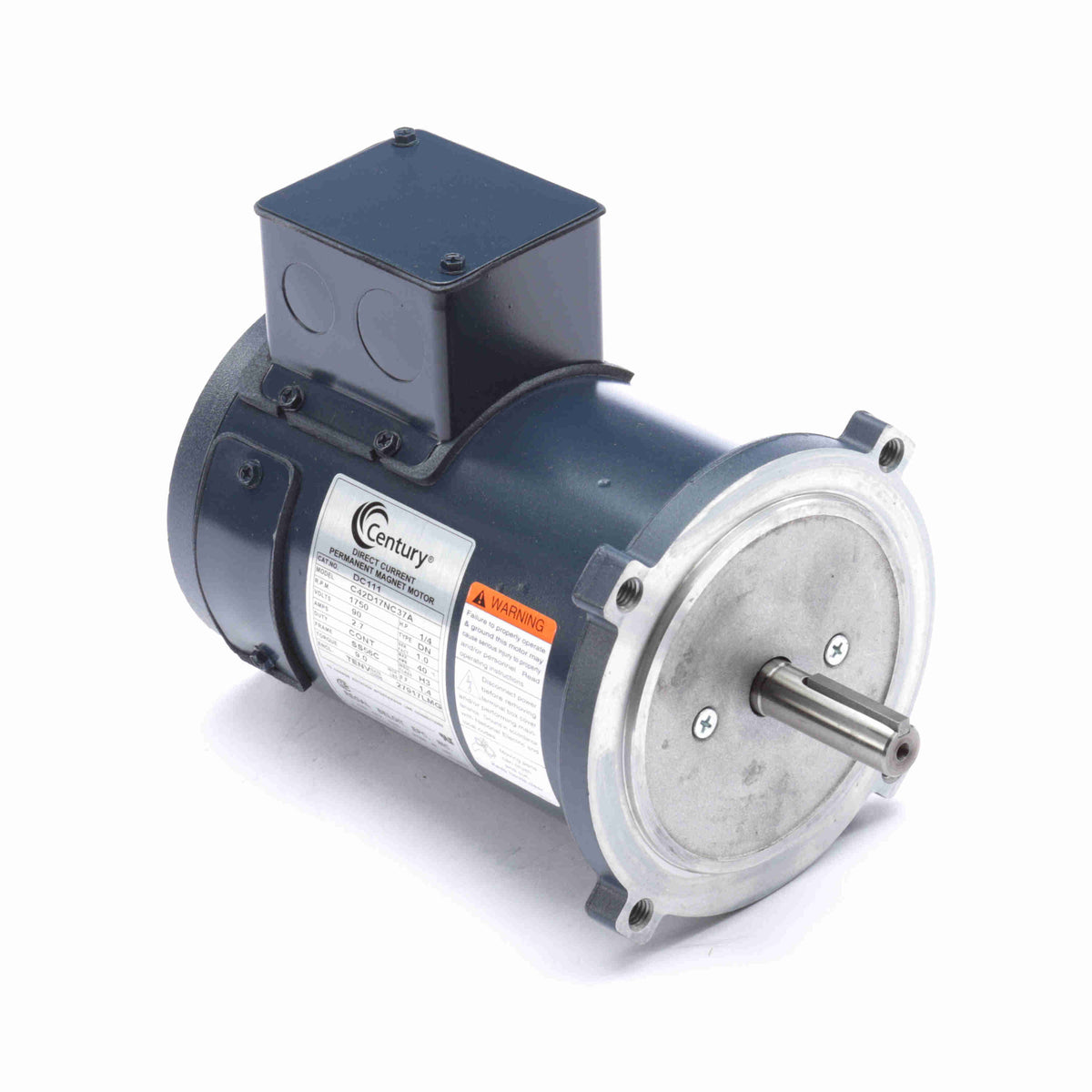 DC111 Century DC Motor 0.25 HP 1750 RPM 90V 56C Frame