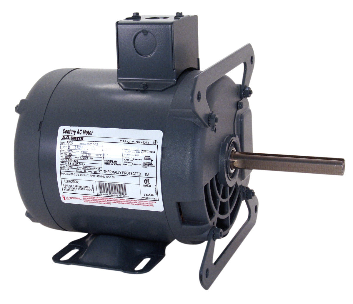 F266 Century Definite Purpose Motor 0.33 HP 56Y Frame