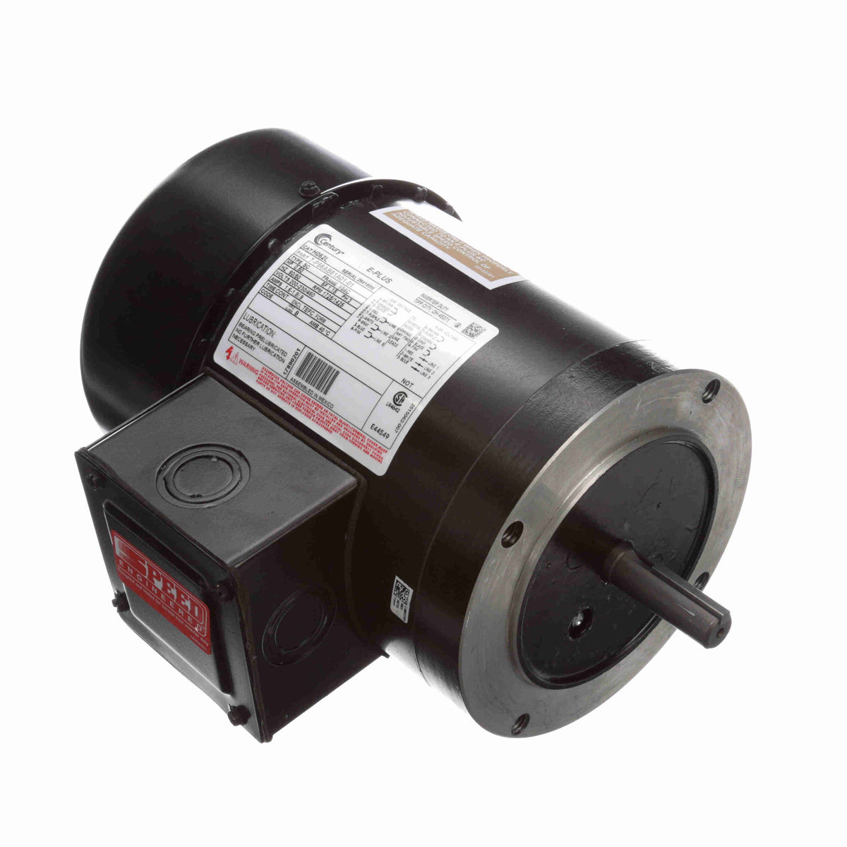 H062L Century General Purpose Motor 0.5 HP 1725 RPM 56C Frame