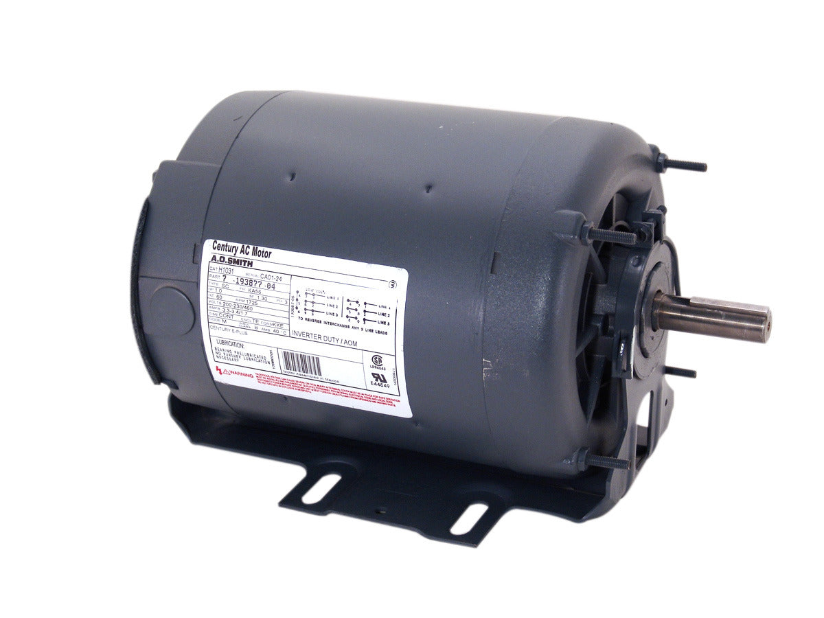 H1031L Century General Purpose Motor 1 HP 1725 RPM 56 Frame