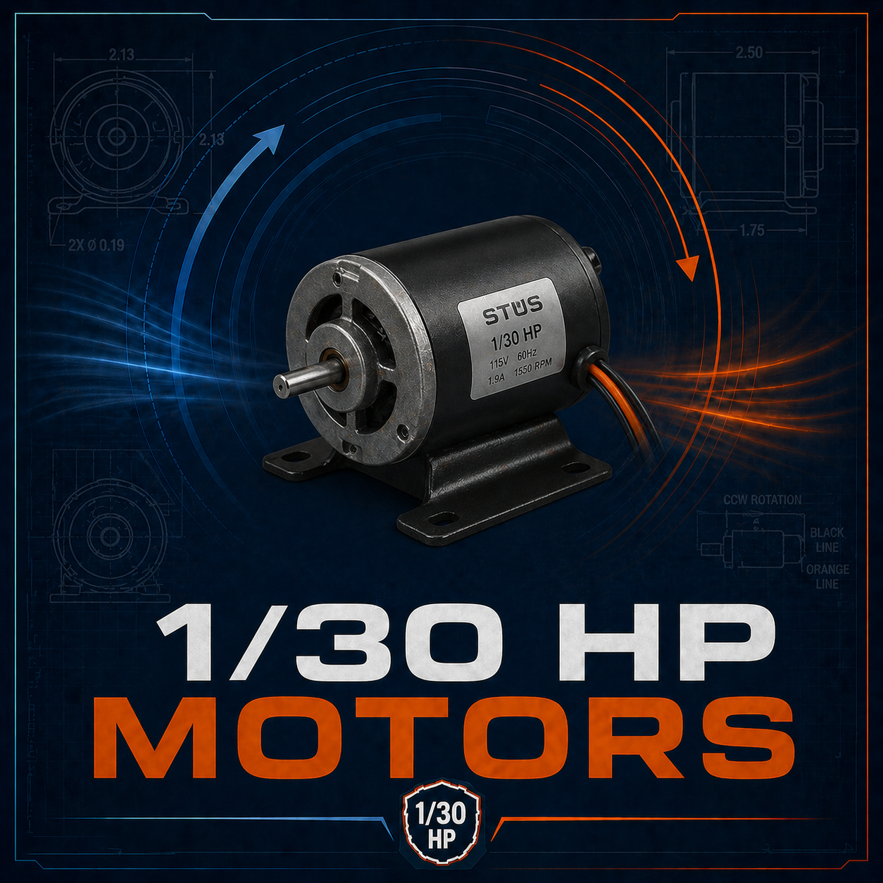 1/30 HP Motors
