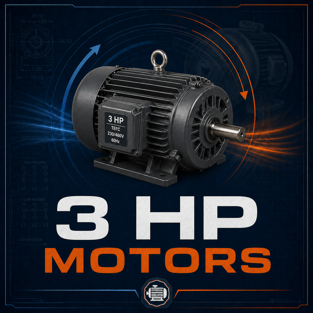 3 HP Motors