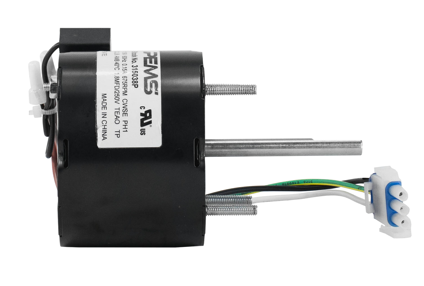 315038p - 5 W | 675 RPM | 115 V | 1 Ph | 3.3 in Dia | TEAO | CWSE | PSC | HVACR OEM Replacement | Cat 315038P | Model 315038P