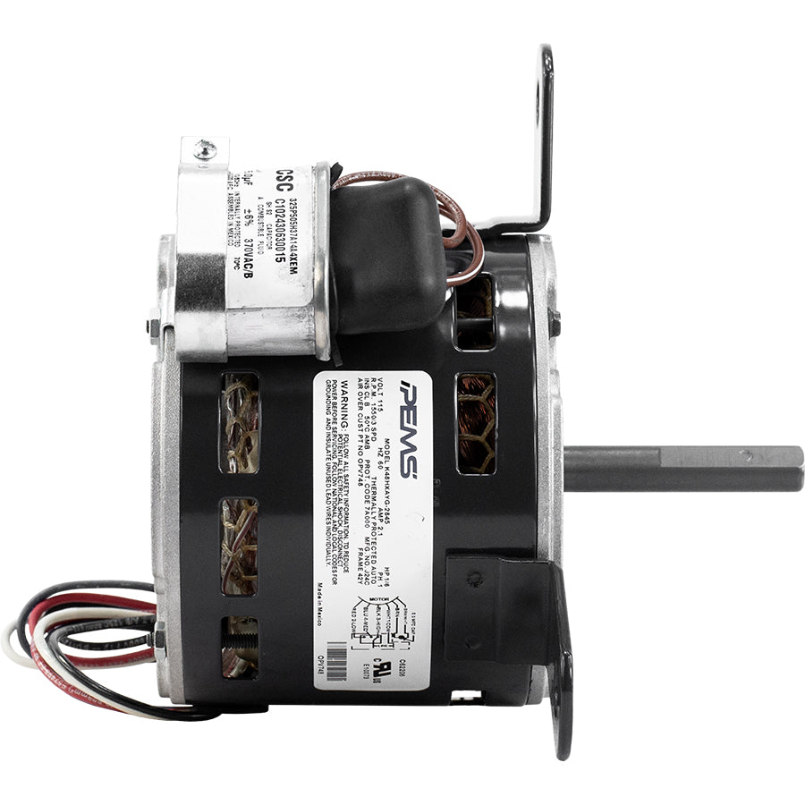 63748 - 1/6 HP | 1550 RPM | 115 V | 1 Ph | 42 Frame | OAO | CWSE | PSC | HVACR OEM Replacement | Cat 63748 | Model 63748