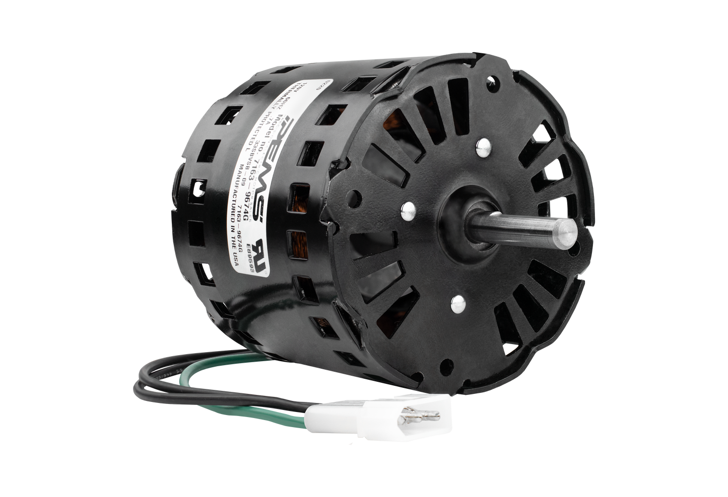 7163-9674g - 1/12 HP | 1350 RPM | 120 V | 1 Ph | 3.3 in Dia | OAO | CCWSE | Shaded Pole | HVACR OEM Replacement | Cat 7163-9674G | Model 7163-9674G