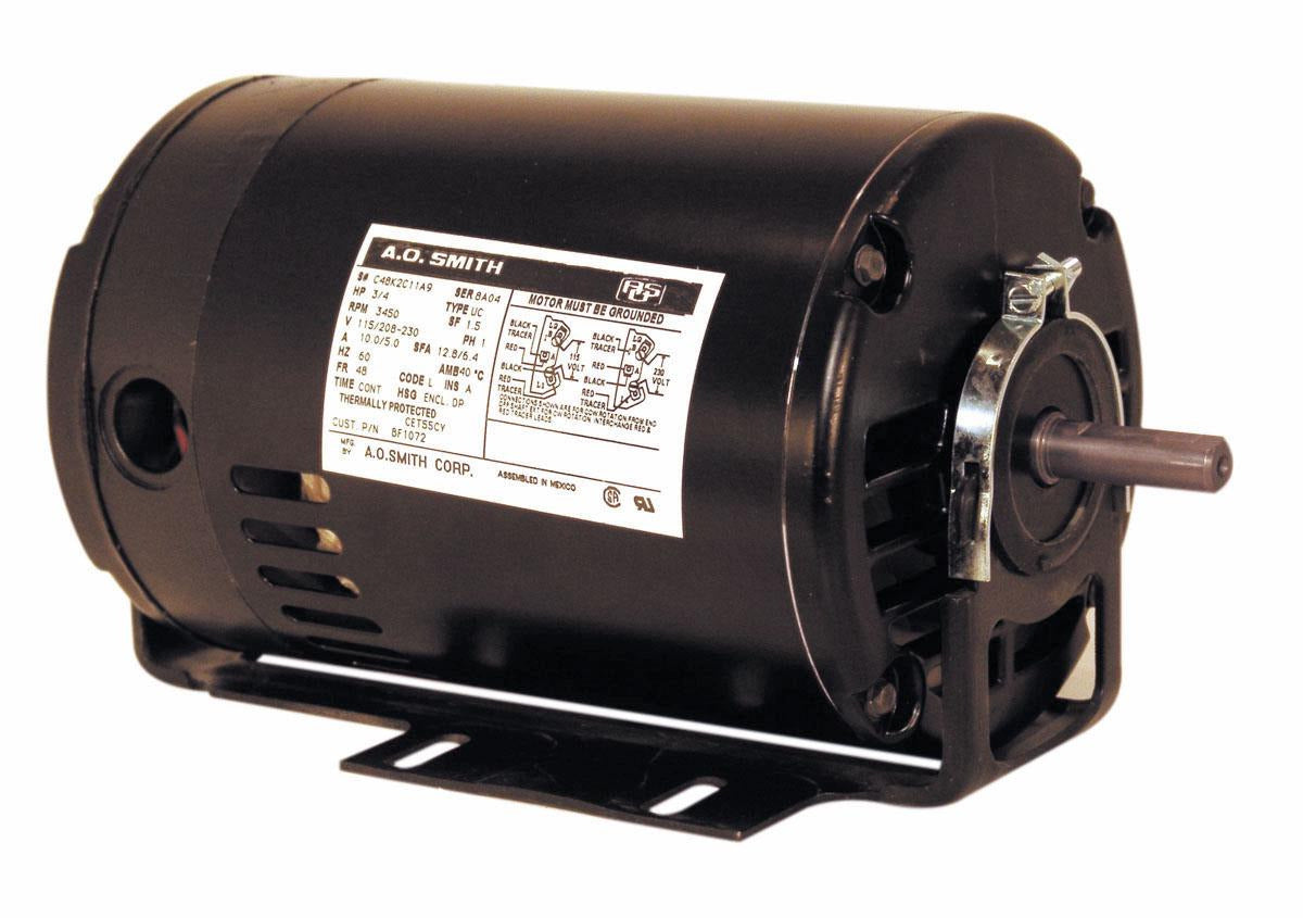 BF1052 Century HVACR Motor 0.5 HP 3450 RPM 48 Frame