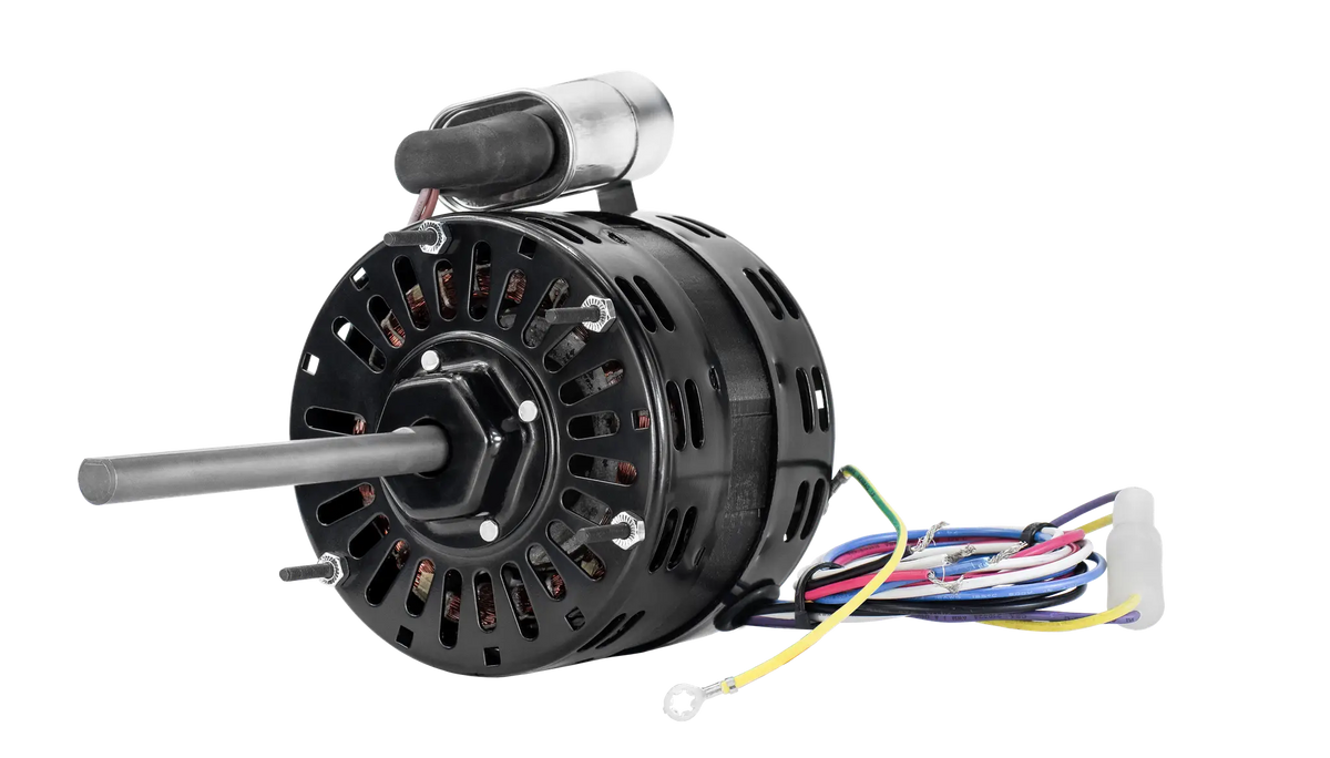 d150p - 1/4 HP | 1050 RPM | 115 V | 1 Ph | 42 Frame | OAO | Reversible | PSC | HVACR Direct Drive Blower | Cat D150P | Model D150P