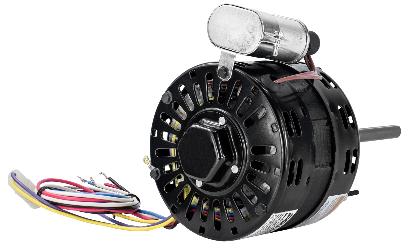 d150p - 1/4 HP | 1050 RPM | 115 V | 1 Ph | 42 Frame | OAO | Reversible | PSC | HVACR Direct Drive Blower | Cat D150P | Model D150P