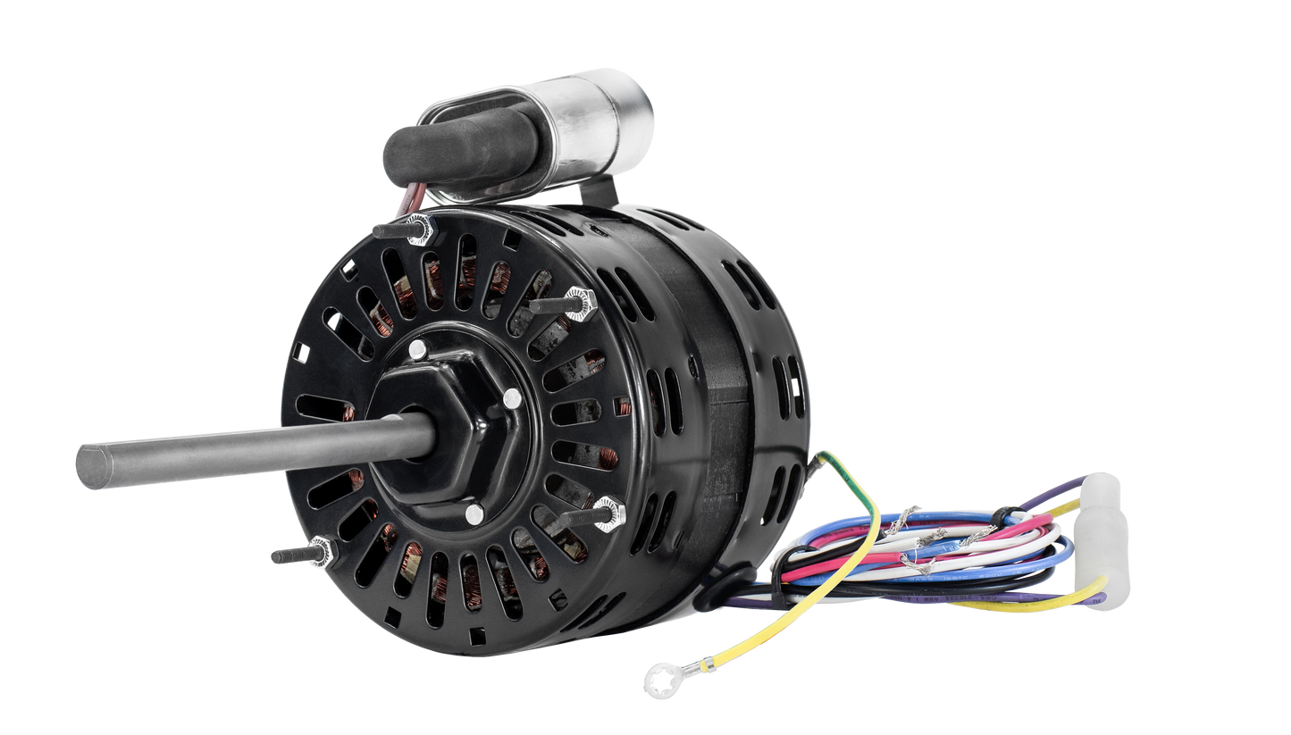 d150p - 1/4 HP | 1050 RPM | 115 V | 1 Ph | 42 Frame | OAO | Reversible | PSC | HVACR Direct Drive Blower | Cat D150P | Model D150P