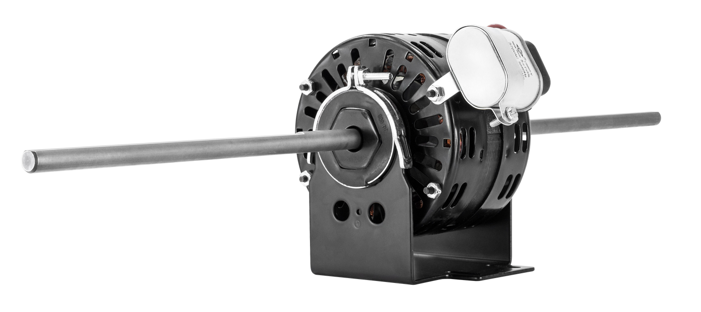 d291p - 1/10 HP | 1050 RPM | 115 V | 1 Ph | 42 Frame | OAO | Dual Shaft | PSC | HVACR Fan Coil/Air Conditioner | Cat D291P | Model D291P