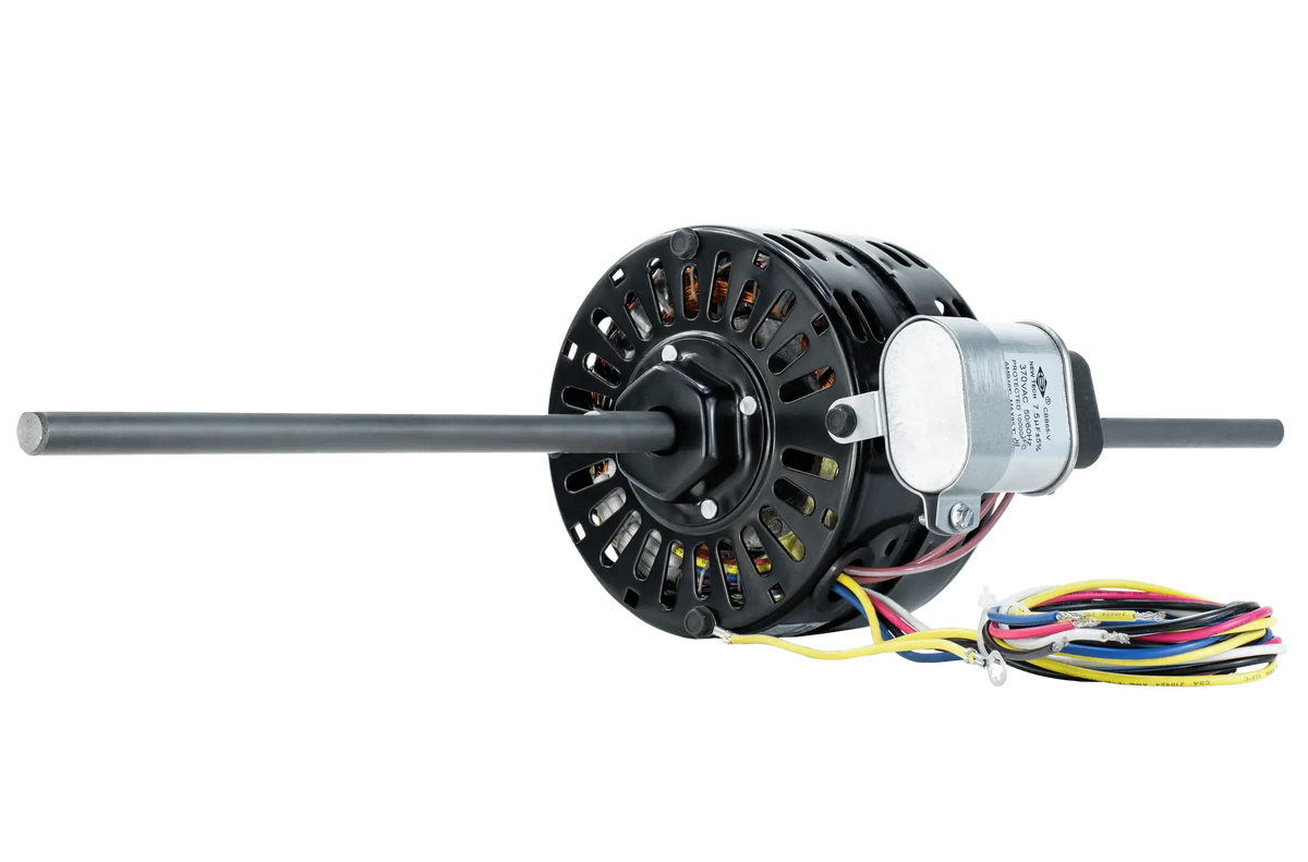 d347p - 1/8 HP | 1550 RPM | 115 V | 1 Ph | 42 Frame | OAO | Dual Shaft | PSC | HVACR Fan Coil/Air Conditioner | Cat D347P | Model D347P