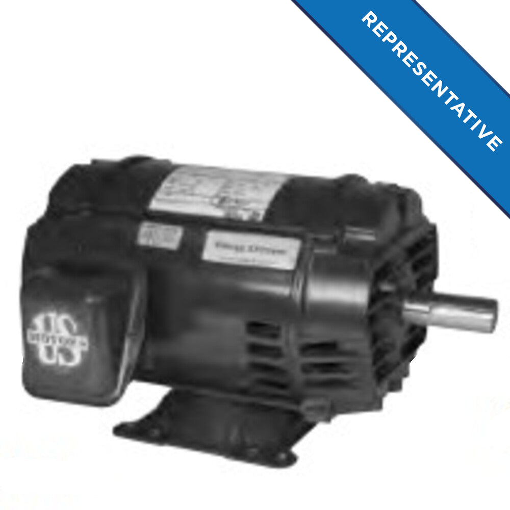 d3p1h - 3 HP | 3485 RPM | 200 V | 3 Ph | 145T Frame | ODP | Reversible | Three Phase | GeneralPurpose | Cat D3P1H | Model FE33