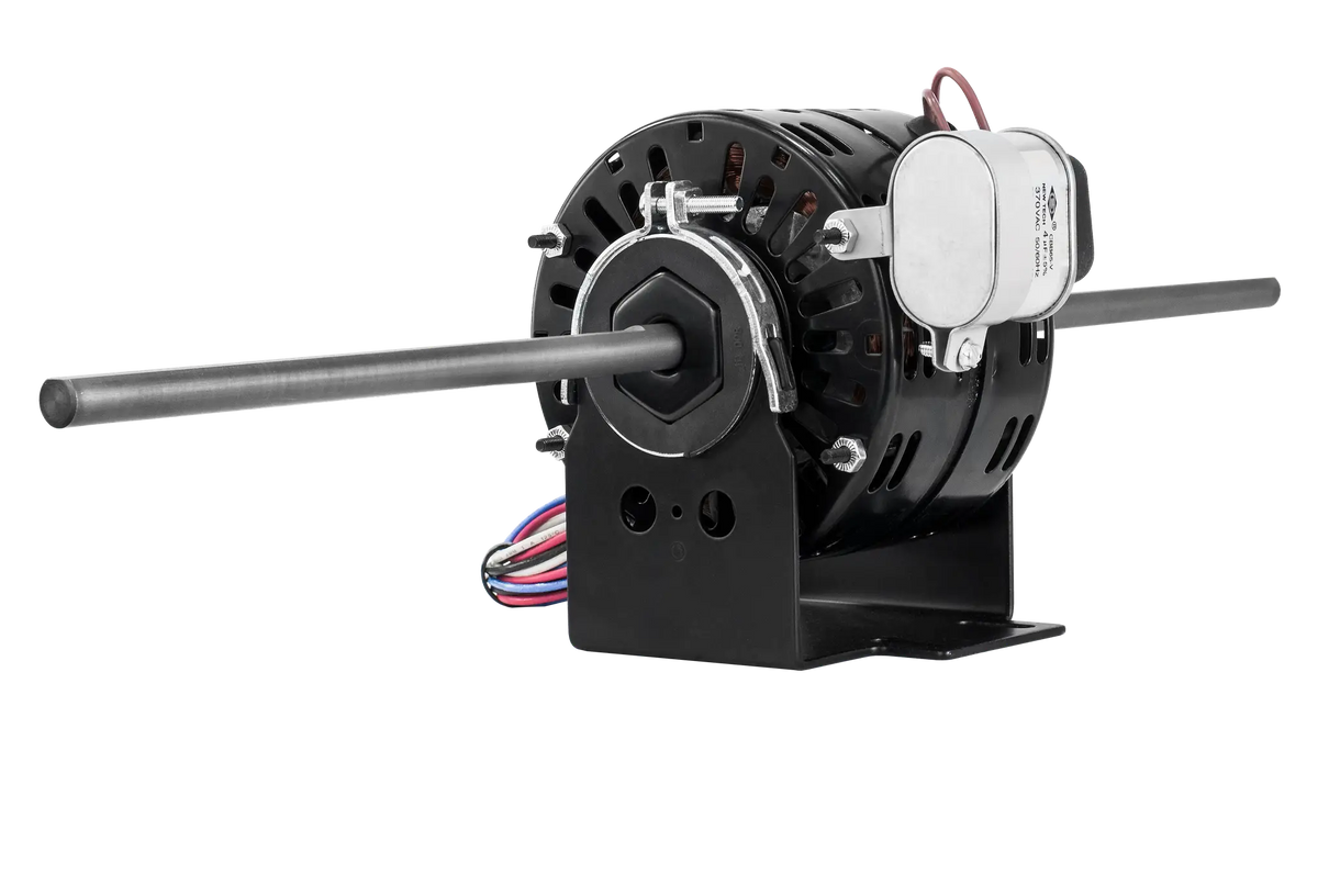 dbl4404p - 1/10 HP | 1550 RPM | 115 V | 1 Ph | 42 Frame | OAO | Dual Shaft | PSC | HVACR Fan Coil/Air Conditioner | Cat DBL4404P | Model DBL4404P