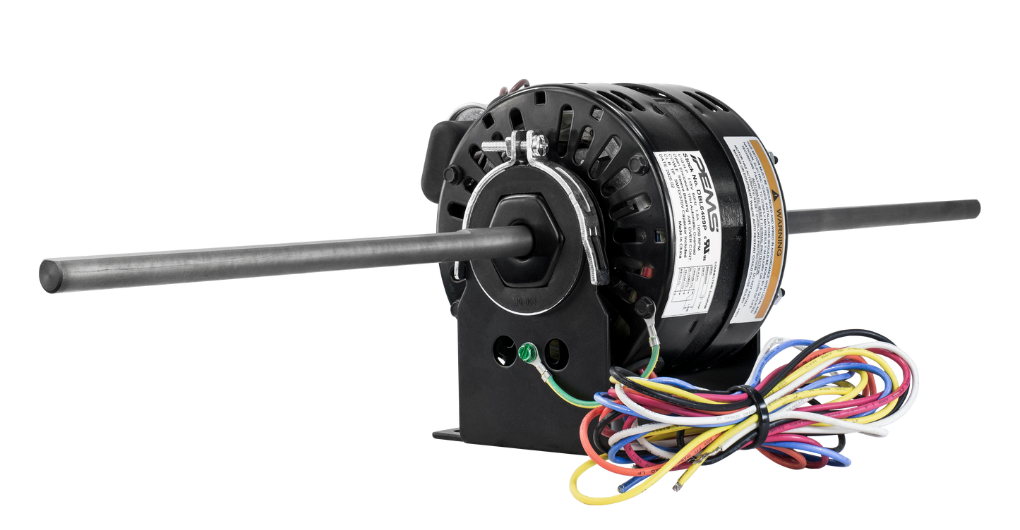 dbl6409p - 1/10 HP | 1050 RPM | 115 V | 1 Ph | 42 Frame | OAO | Dual Shaft | PSC | HVACR Fan Coil/Air Conditioner | Cat DBL6409P | Model DBL6409P