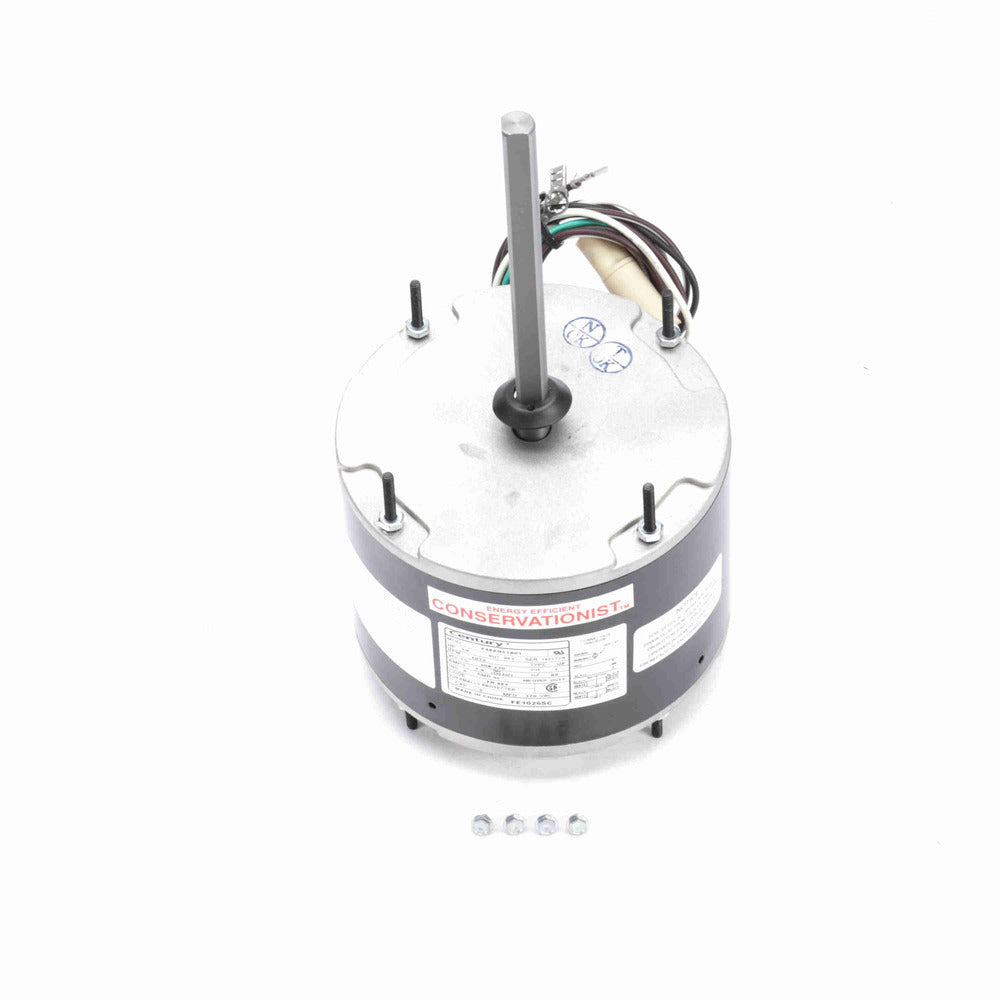 FE1026SC Century HVACR Motor 0.25 HP 1075 RPM 48Y Frame