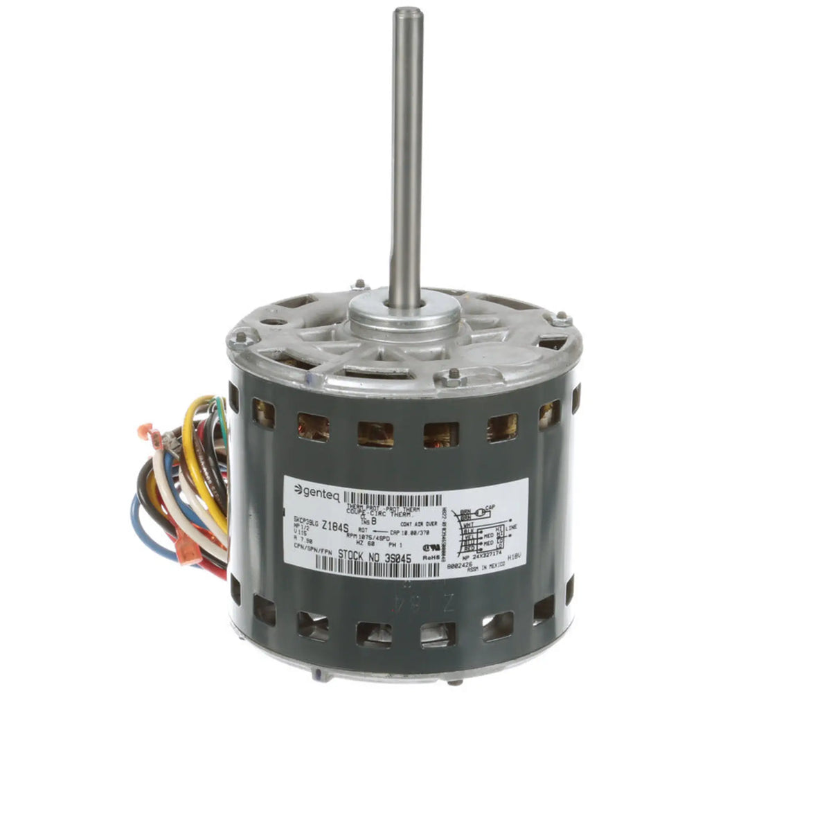 g3s045 - 1/2 HP | 1075 RPM | 115 V | 1 Ph | 48Z Frame | OAO | CCWSE | PSC | HVACR OEM Replacement | Cat 3S045