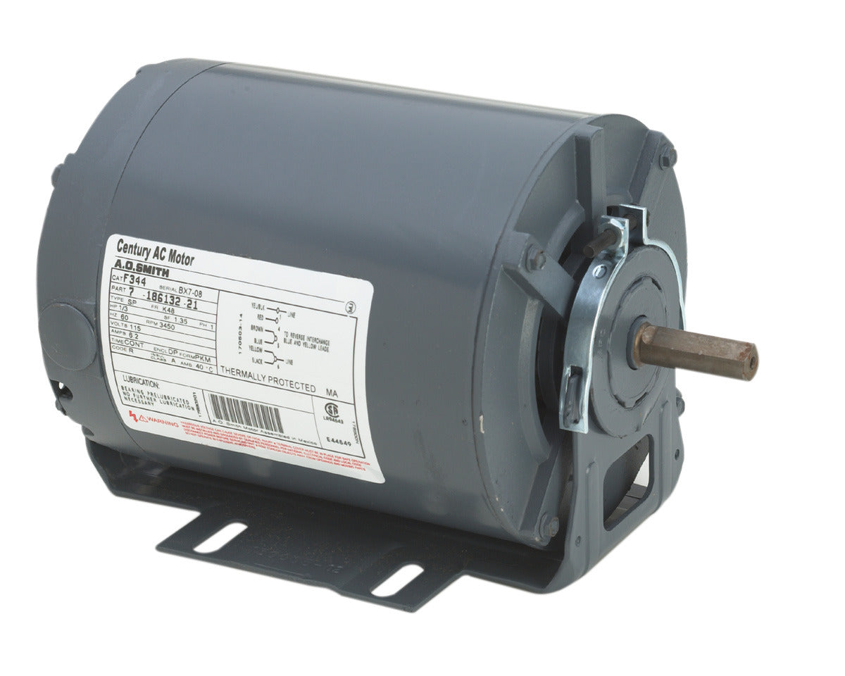 gf2014 - 1/6 HP | 1725 RPM | 115 V | 1 Ph | 48 Frame | OAO | Reversible | Split Phase | HVACR Belt Drive Blower | Cat GF2014