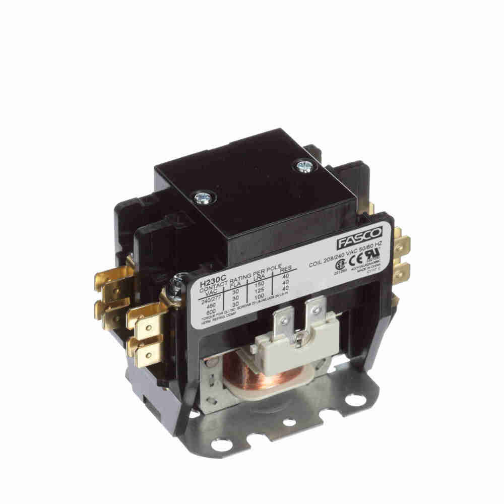 H230C – 2-Pole 30 Amp Contactor | 240V Coil