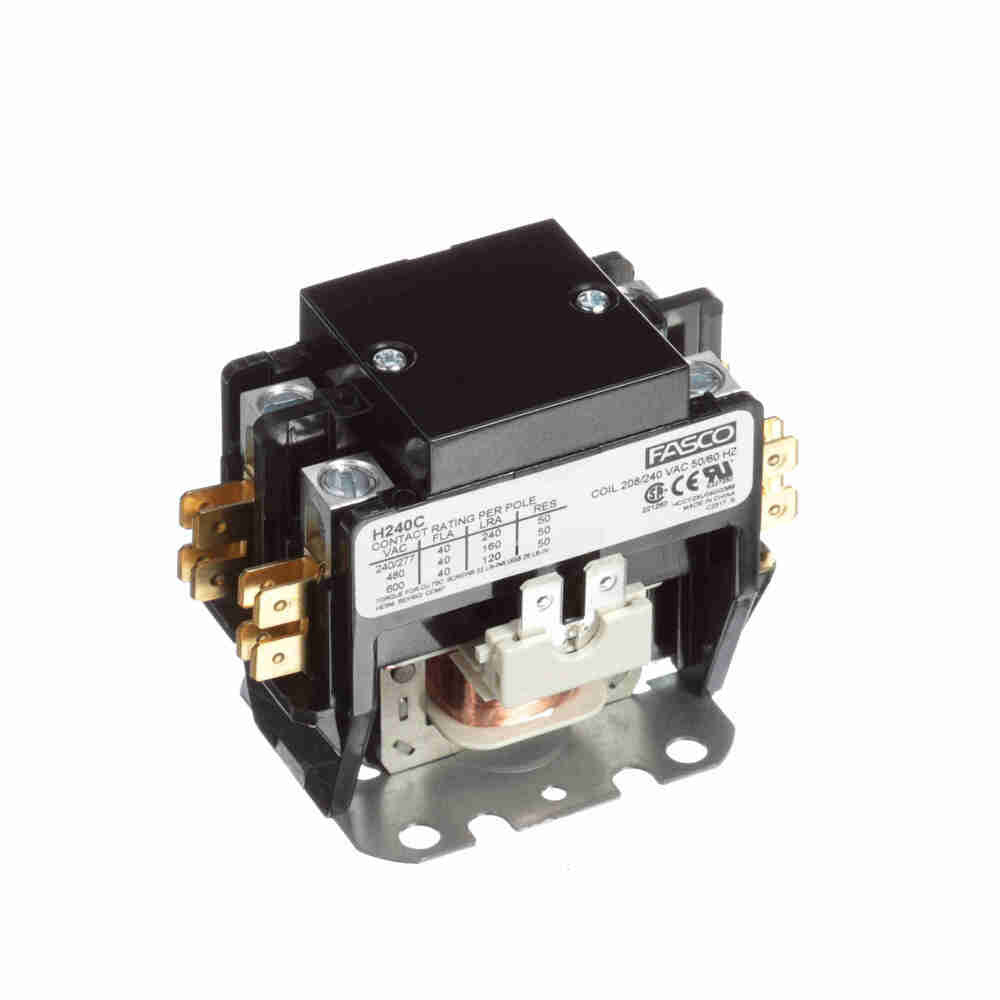 H240C – 2-Pole 40 Amp Contactor | 240V Coil