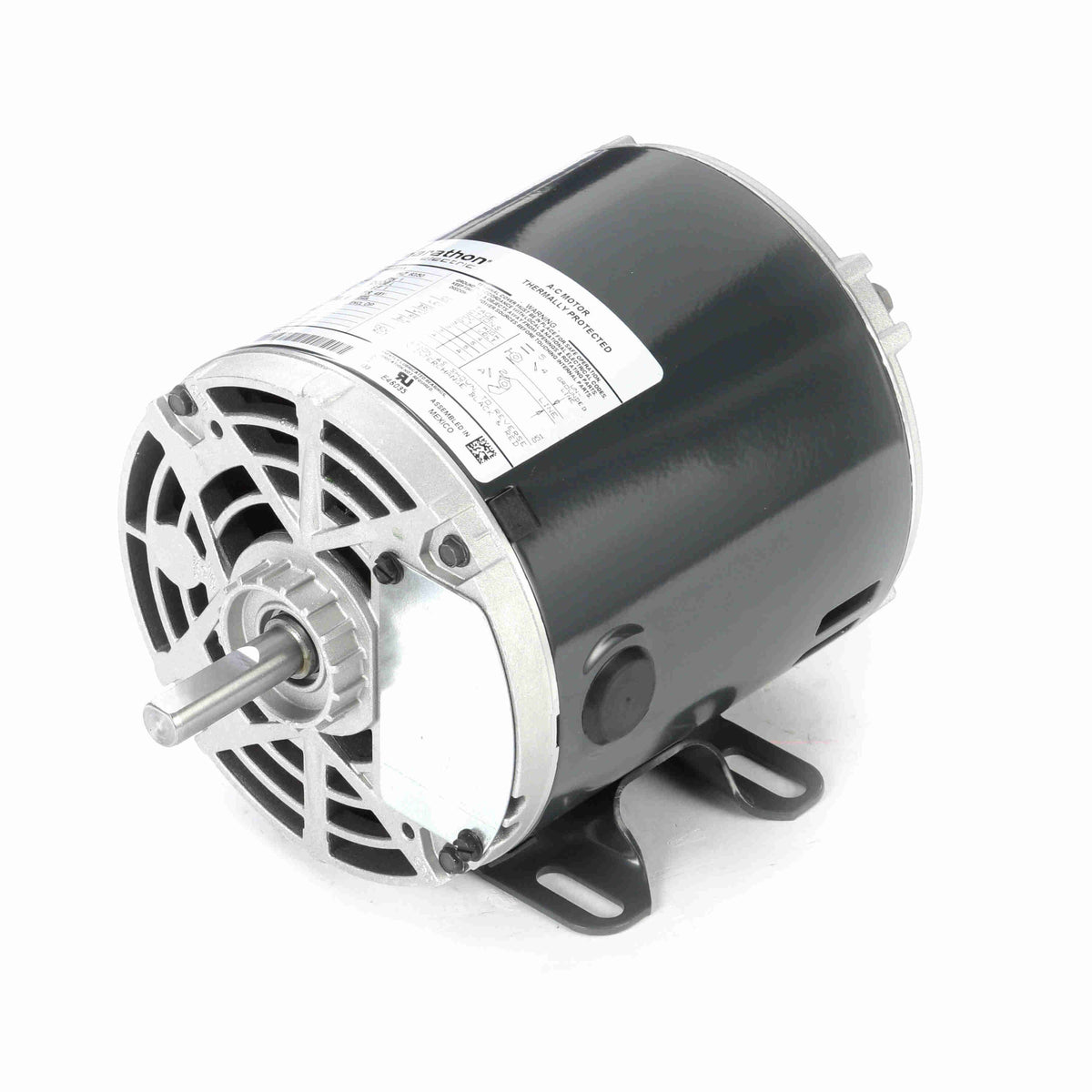H712 Marathon Carbonator Pump Motor - 1/3 HP - 1725 RPM - 100-120/200-240 V - ODP