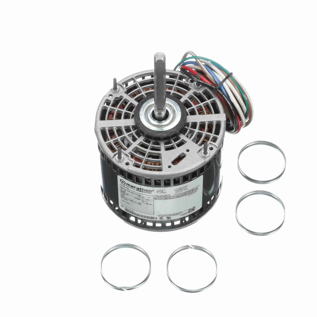 X015 Marathon Fan & Blower Motor - 1/3 HP - 115 V - Open Air Over