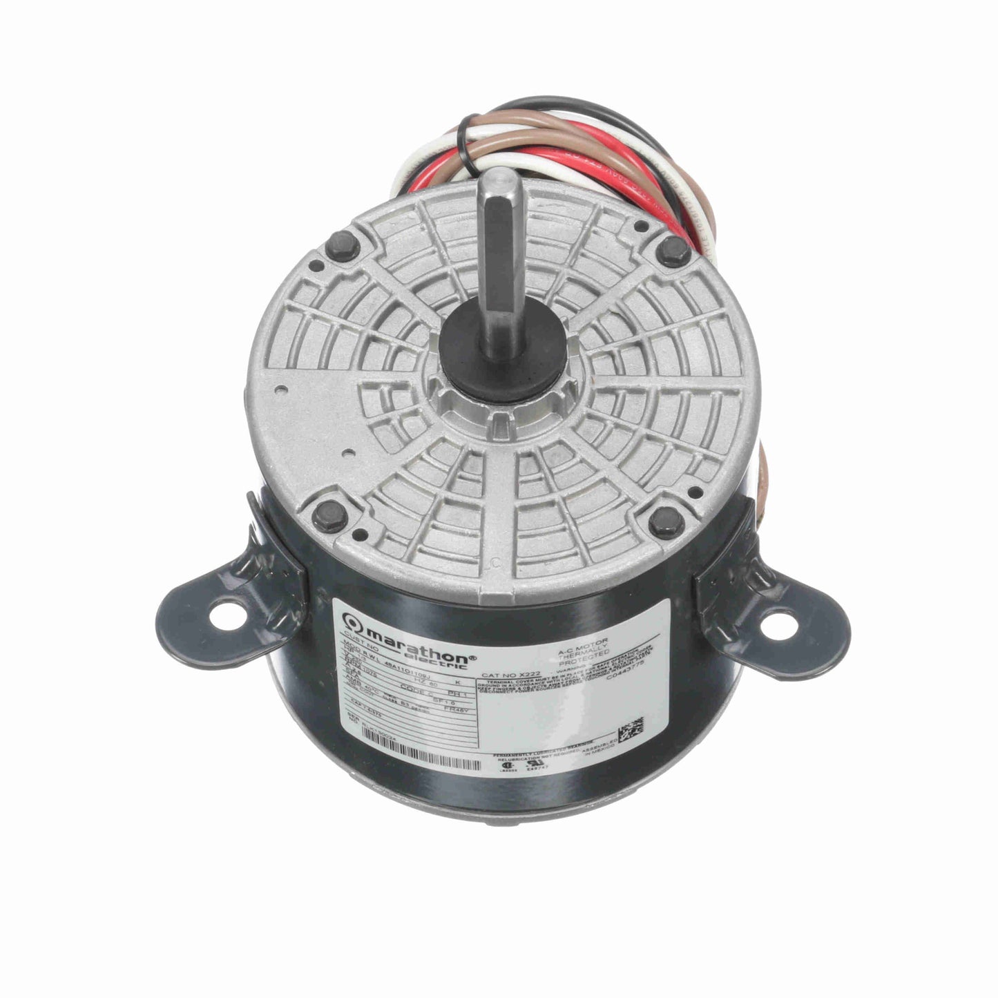 mx222 - 1/3 HP | 1075 RPM | 230 V | 1 Ph | 48Y Frame | OAO | Reversible | PSC | HVACR OEM Replacement | Cat X222