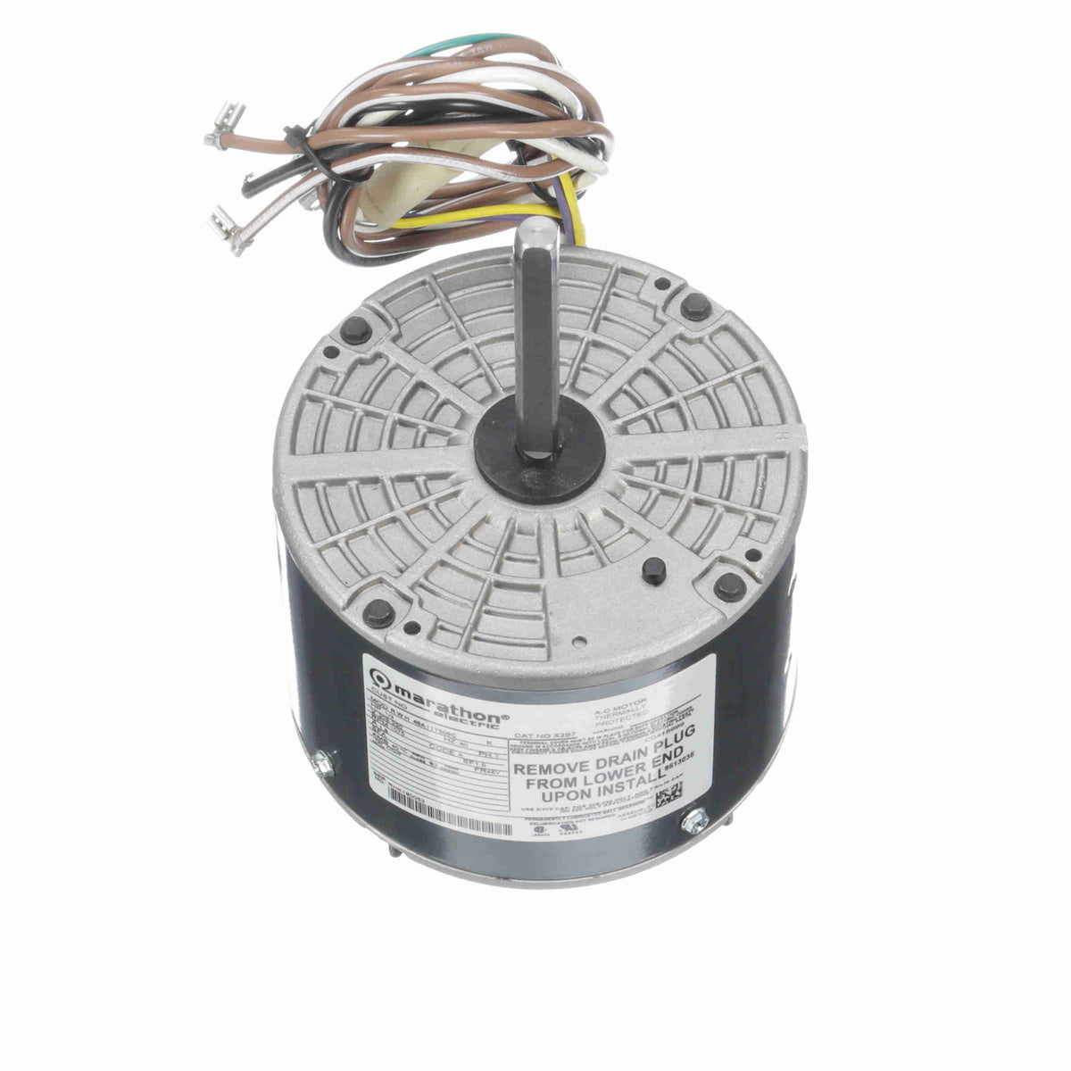 X297 Marathon HVACR Motor 0.33 HP 1075 RPM 48Y Frame
