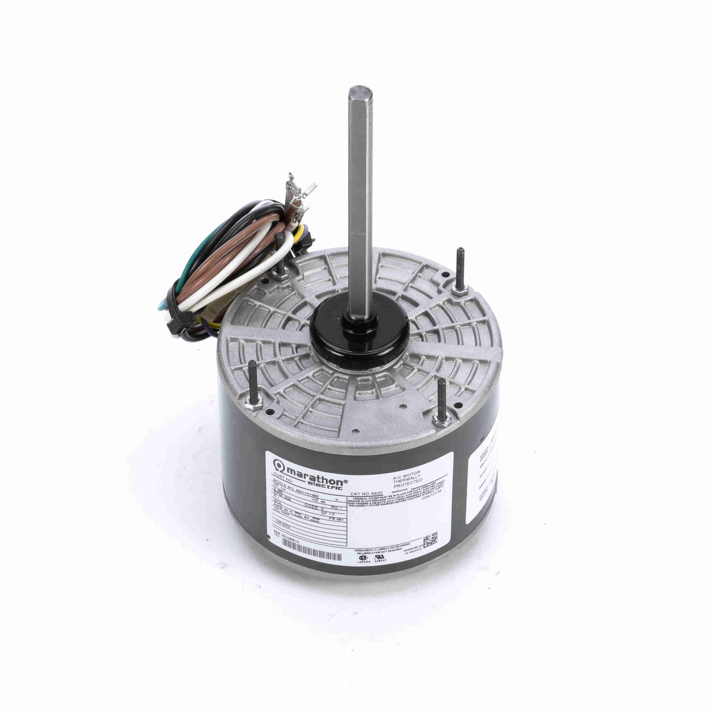 mx420 - 1/4 HP | 1625 RPM | 460 V | 1 Ph | 48Y Frame | OAO | Reversible | PSC | HVACR Condenser Fan | Cat X420
