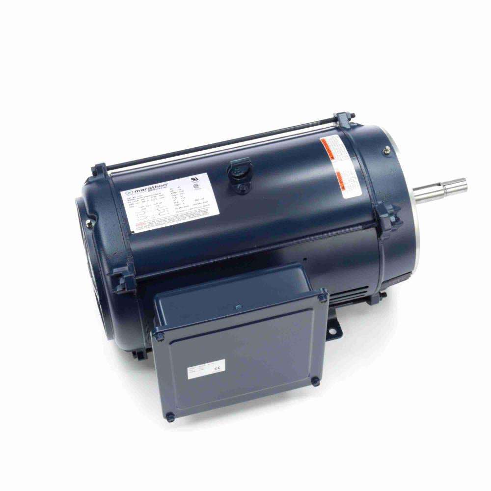 mz435 - 10 HP | 3500 RPM | 230 V | 1 Ph | 215JM Frame | TEFC | Reversible | Capacitor Start Capacitor Run | Pump Close Coupled Pump | Cat Z435 | Model 215TBFW7010
