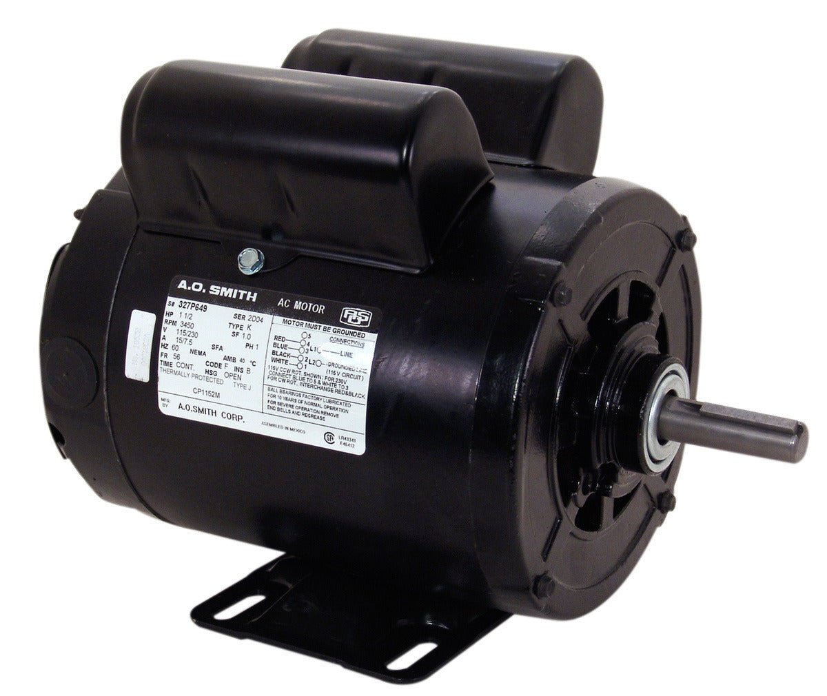 PD6104AV2 Century Farm Duty Motor 1 HP 56 Frame
