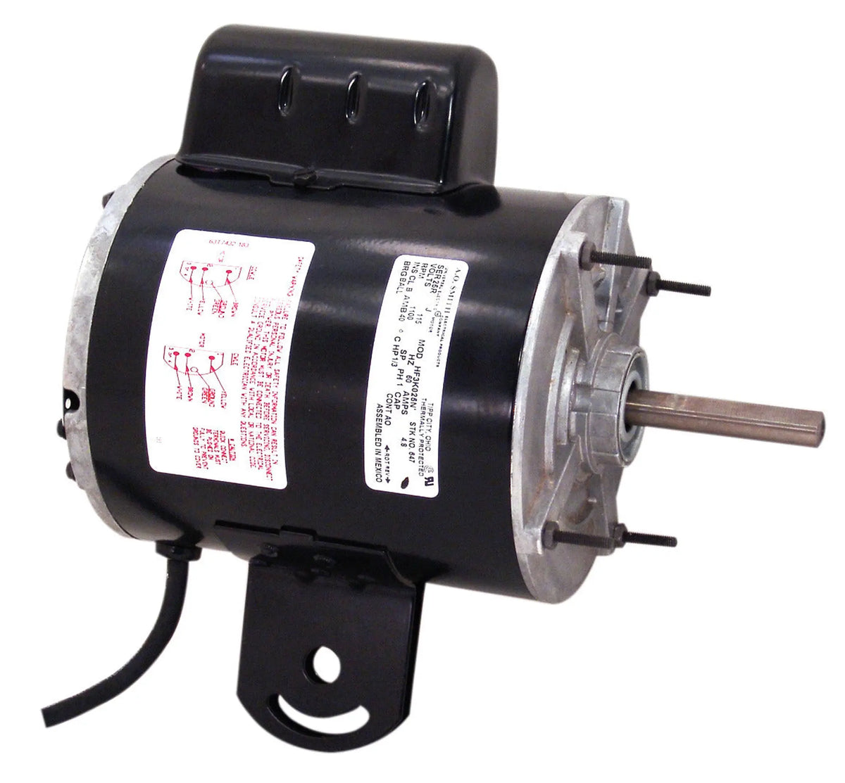 u647 - 1/3 HP | 1100 RPM | 115 V | 1 Ph | 48Y Frame | TEAO | Reversible | PSC | HVACR Pedestal Fan | Cat 647A
