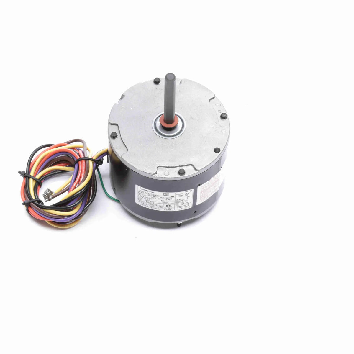 795A Century HVACR Motor 0.2 HP 825 RPM 48Y Frame