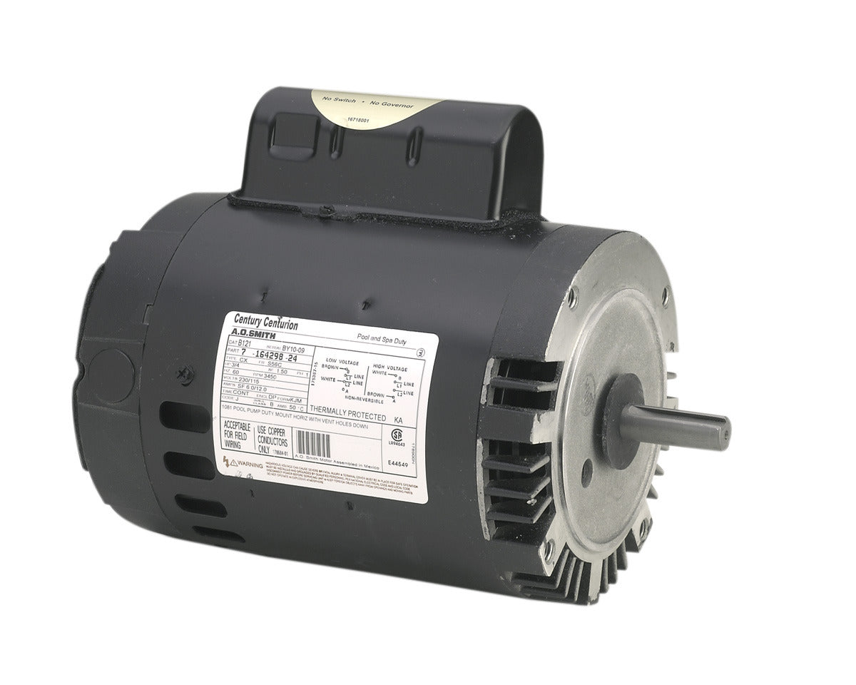 ub125 - 3 HP | 3450 RPM | 230 V | 1 Ph | 56C Frame | ODP | CCWSE | PSC | Pump Pool and Spa Pump | Cat B125