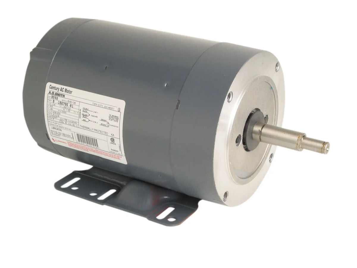 B592 Century Farm Duty Motor 0.75 HP 3450 RPM 56HCZ Frame