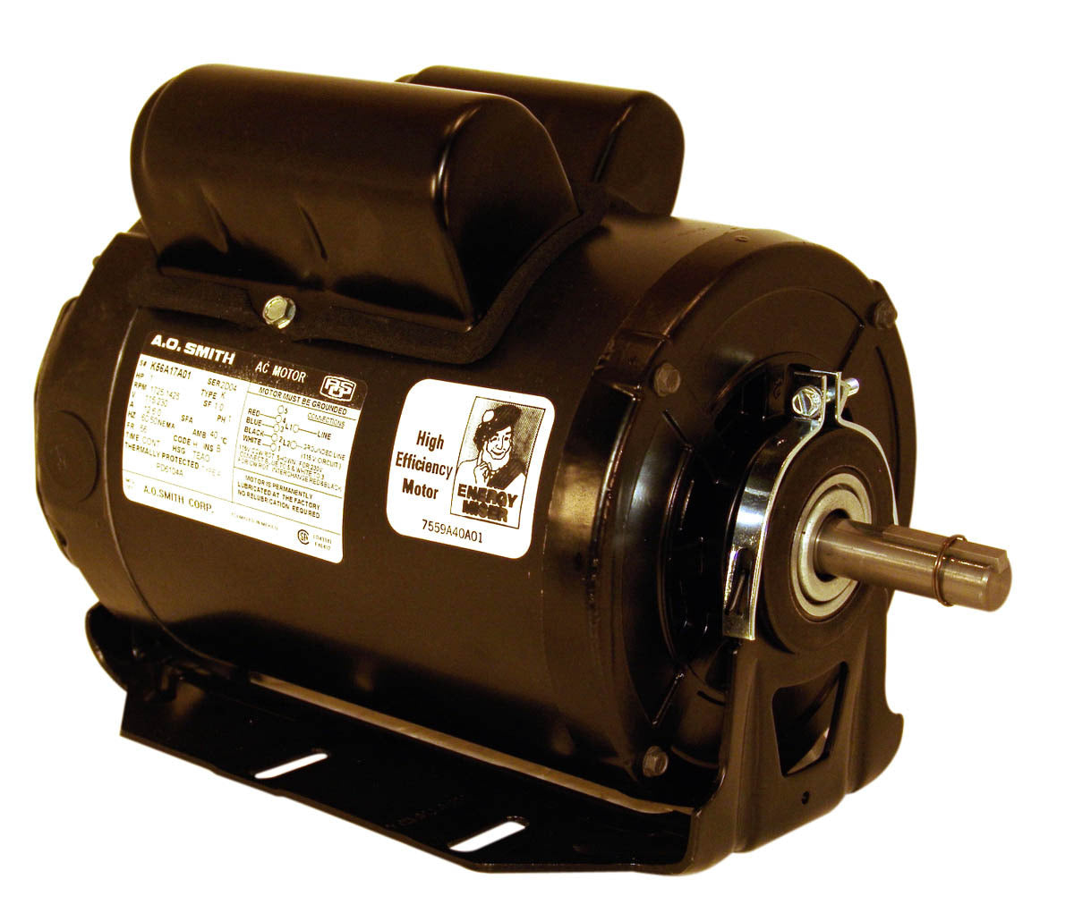 C621V1 Century HVACR Motor 1.5 HP 1725 RPM 56 Frame