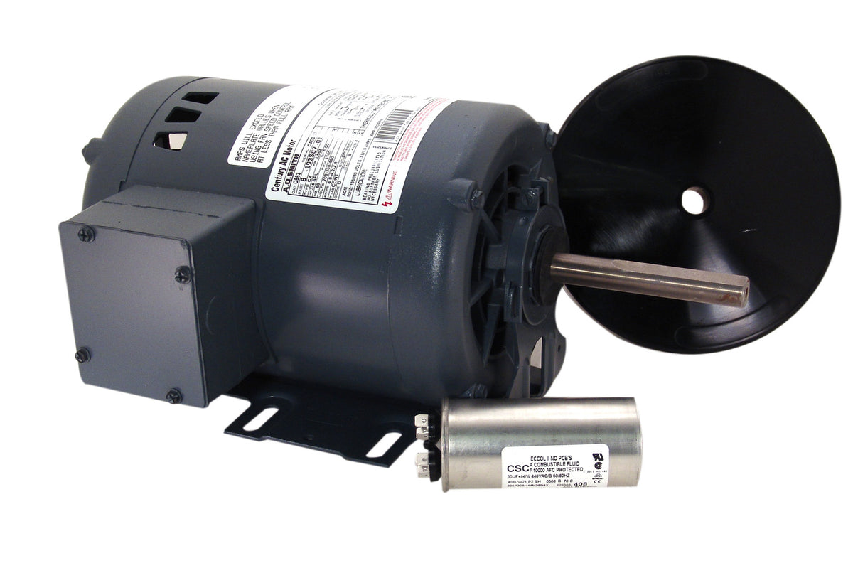 C663 Century HVACR Motor 0.75 HP 1100 RPM 56Z Frame