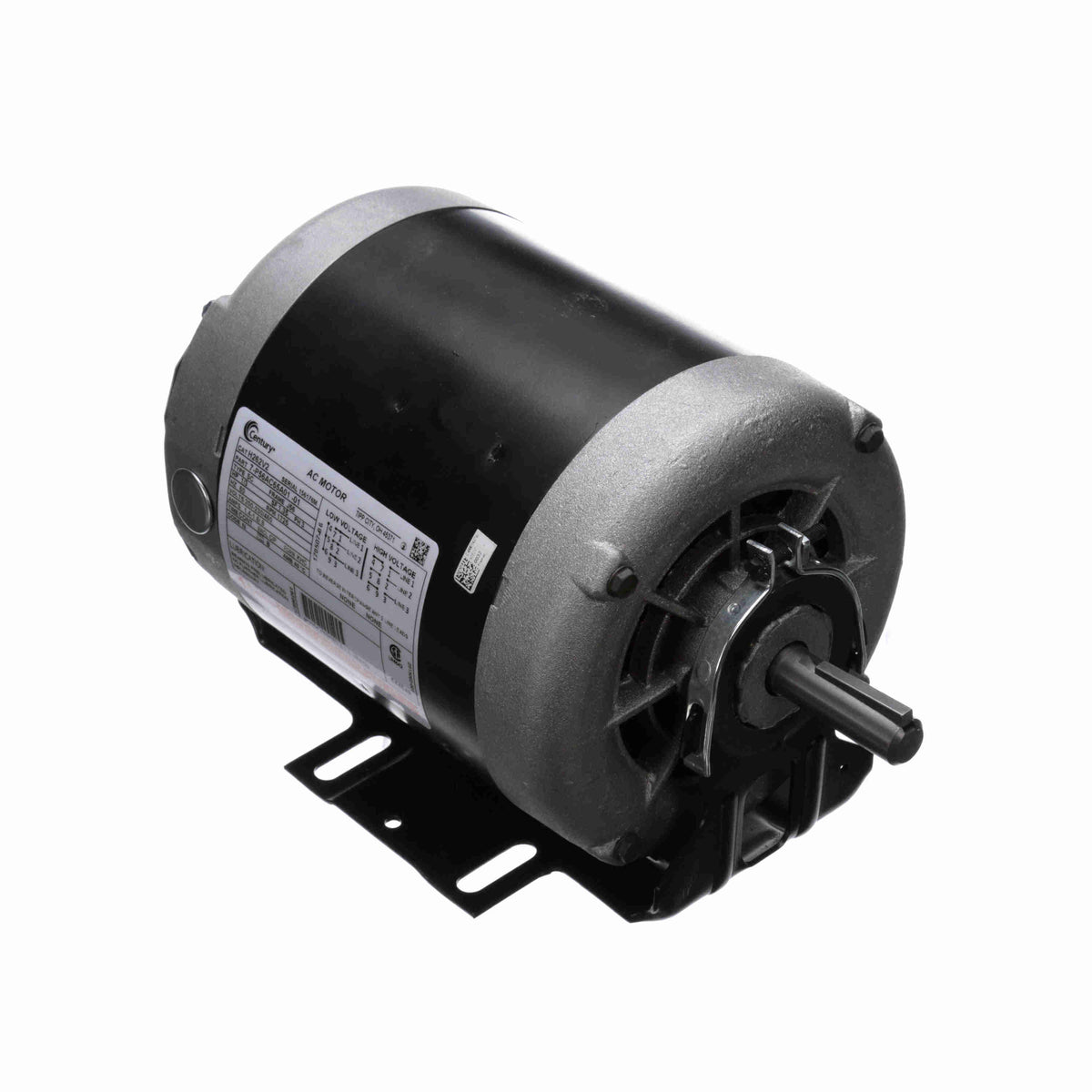 H262V2 Century HVACR Motor 0.33 HP 1725 RPM 56 Frame