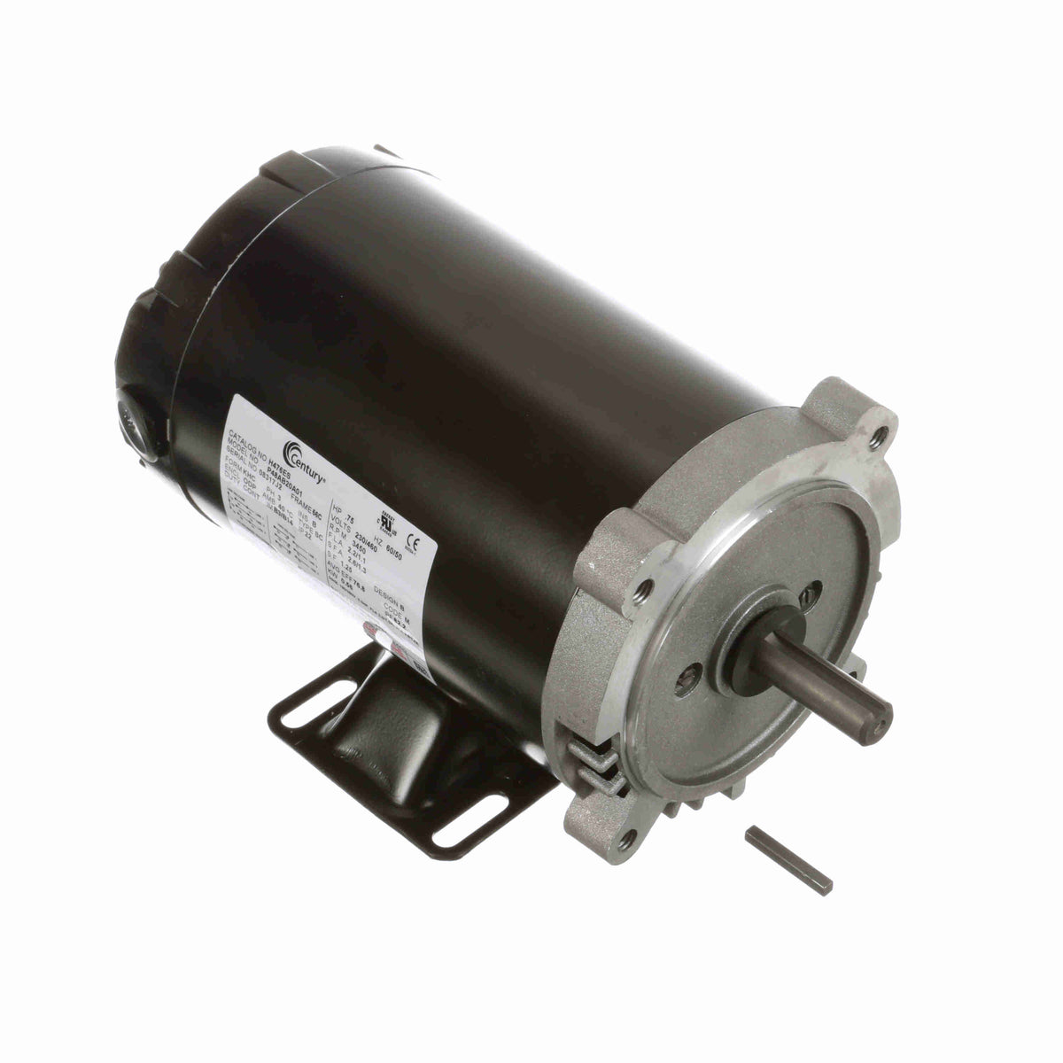 H476ES Century General Purpose Motor 0.75 HP 3450 RPM 56C Frame