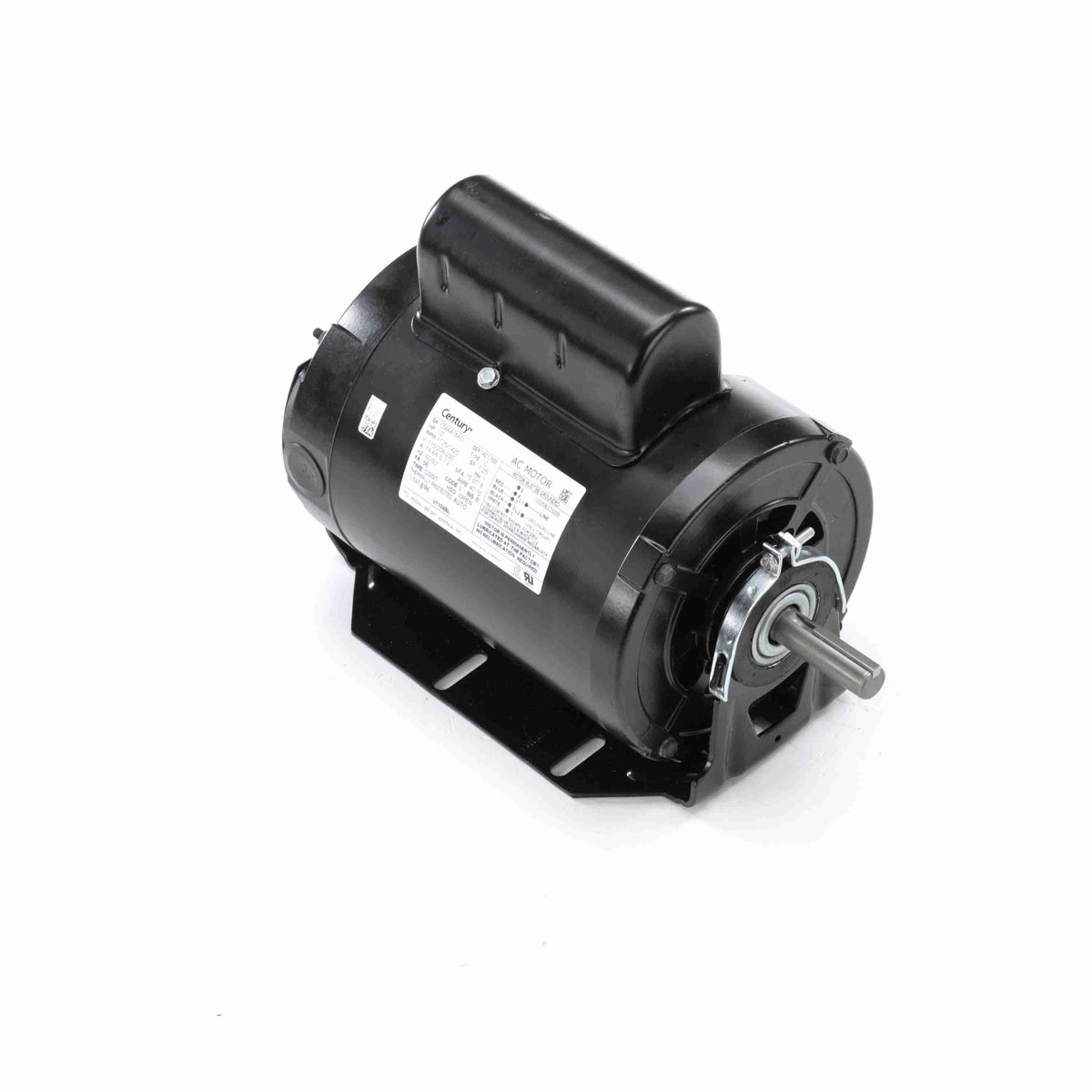 V1104BL Century HVACR Motor 1 HP 1725 RPM 56 Frame